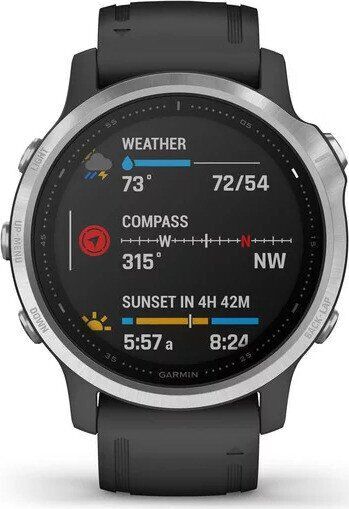 Garmin Fenix 6S (2020) | Stainless steel | silver/black | black 2