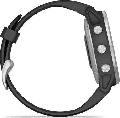 Garmin Fenix 6S (2020) | Acciaio inossidabile | argento/nero | nero 4