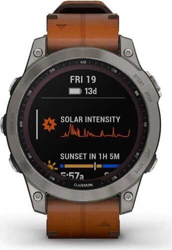 Garmin Fenix 7 Sapphire Solar (2022) | silver | brown 2