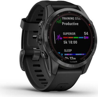 Garmin Fenix 7S Solar (2022) | Stainless steel | black | black 2