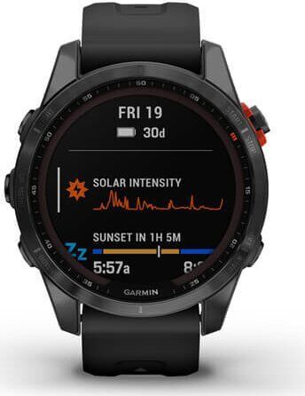 Garmin Fenix 7S Solar (2022) | Stainless steel | black | black 3