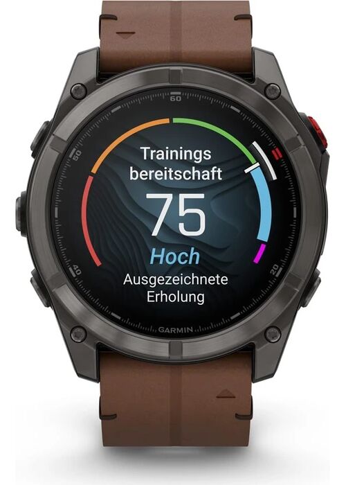 Garmin Fenix 8 Pro (2025) | 51 mm | zwart | bruin/zwart