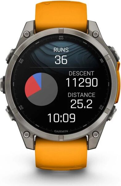 Garmin Fenix 8 Sapphire (2024) | 47 mm | sølv | orange 2