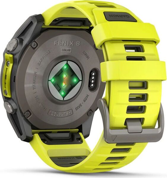 Garmin Fenix 8 Sapphire Solar (2024) | 51 mm | silver | yellow 5