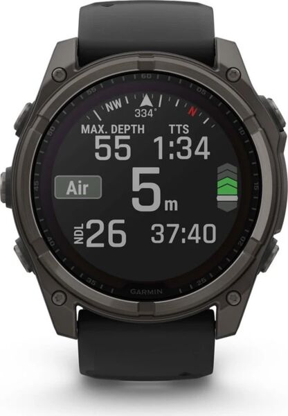 Garmin Fenix 8 Sapphire Solar (2024) | 51 mm | czarny | czarny, image 1 of 5
