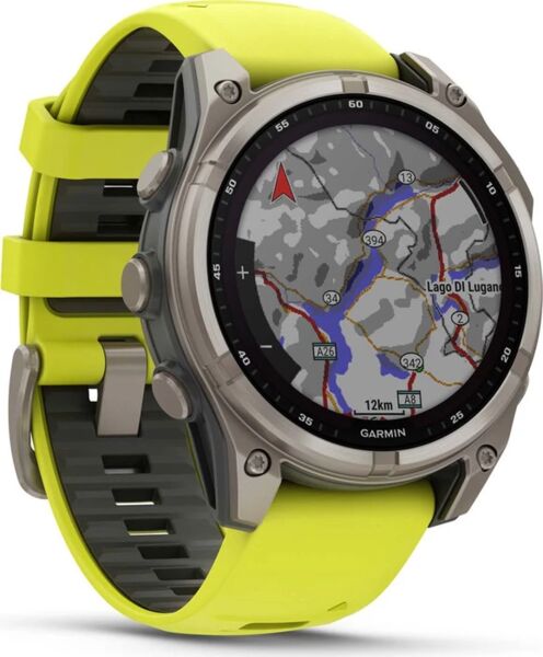 Garmin Fenix 8 Sapphire Solar (2024) | 47 mm | silver | yellow, image 3 of 4