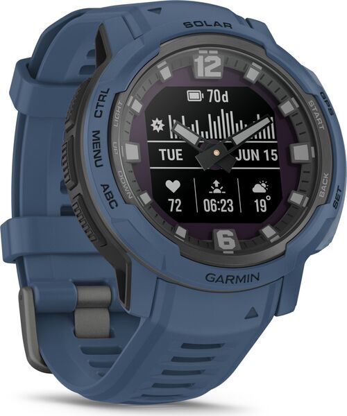 Garmin Instinct Crossover Solar (2022) | Tidal Blue 1
