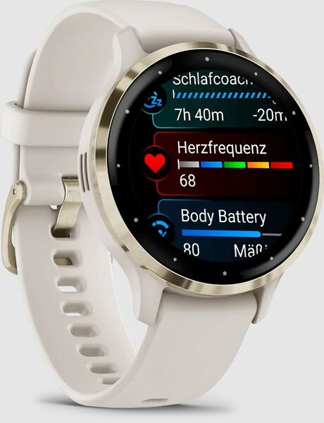 Garmin Venu 3S (2023) | soft gold | ivory, image 1 of 5