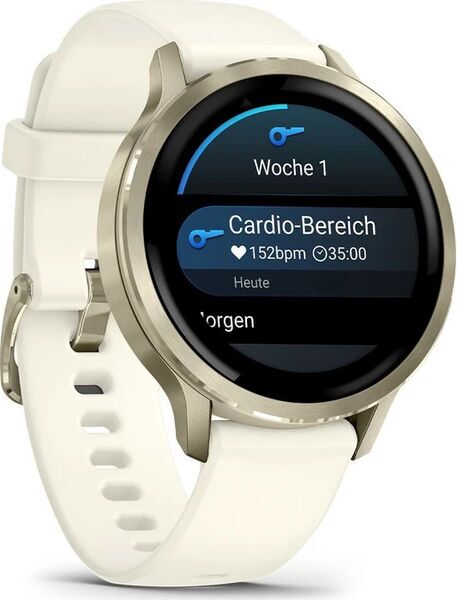 Garmin Venu 4S (2025) | lunar gold | bone, image 3 of 5