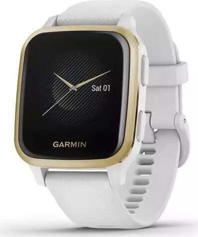 Väldigt bra: Garmin Venu SQ (2020) | vit | guld | 40 mm