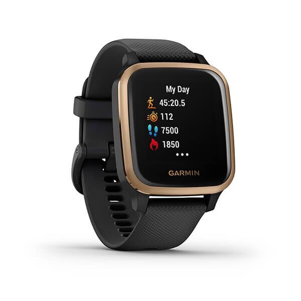 Garmin Venu SQ Music (2020) | Negro | Oro rosa | 40 mm 3