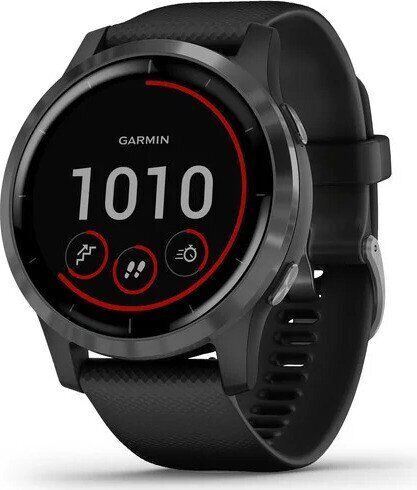 Garmin vivoactive 4 (2019) | Rostfritt stål | grå | svart