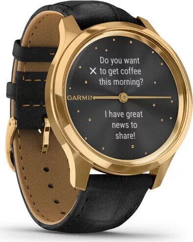 Garmin Vivomove Luxe (2019) | Edelstahl | gold | schwarz 2