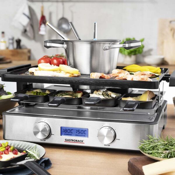 Gastroback Design Raclette-Fondue Advanced Plus | silber 4