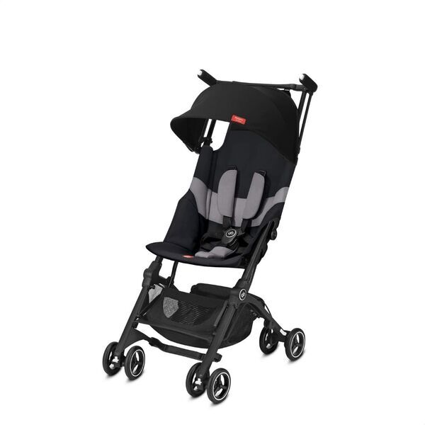 gb oro Pockit+ All-City cochecito | Negro/gris, image 1 of 1