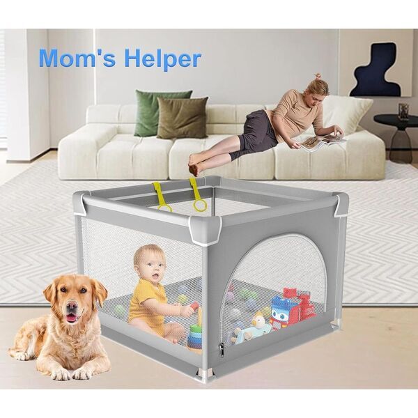 Gercham Baby Laufstall | grey 3