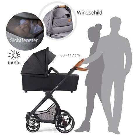 Gesslein FX4 Style Kombikinderwagen | black/brown 5