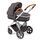 Gesslein Indy Kinderwagen inkl. Relax Babywanne | grey/orange thumbnail 1/4