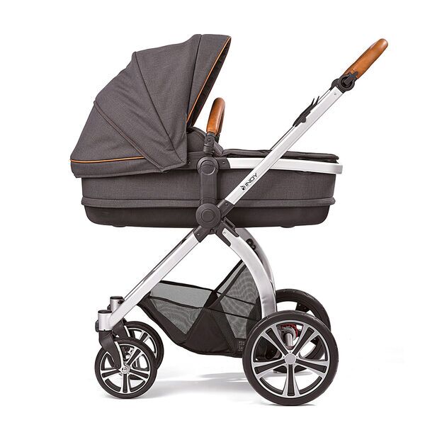 Gesslein Indy Kinderwagen inkl. Relax Babywanne | grey/orange 2