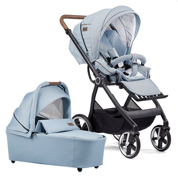 Gesslein Indy M2 Classic Kinderwagen inkl. CX3 Babywanne | blau 1