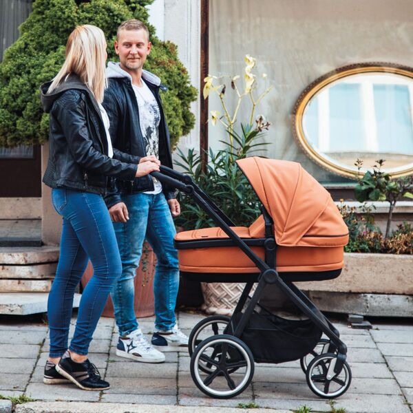 Gesslein Indy M2 Kinderwagen inkl. Relax Babywanne | orange 4