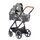 Gesslein Indy M2 Life Kinderwagen inkl. CX3 Babywanne | grey thumbnail 2/5