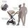 Gesslein Indy M2 Life Kinderwagen inkl. Relax Babywanne | rosa thumbnail 3/5