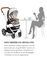 Gesslein Indy Style Kinderwagen | beige thumbnail 3/5