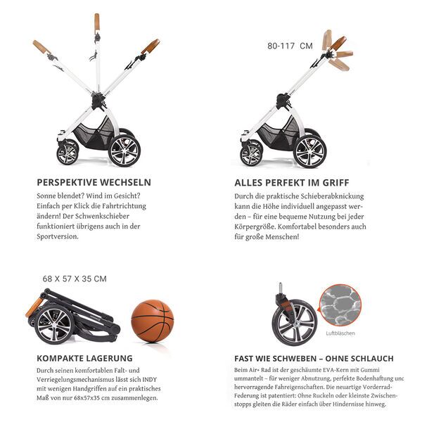 Gesslein Indy Style Kinderwagen | beige 4