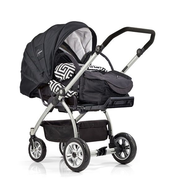 Gesslein M4 Kinderwagen inkl. C1 Lift Tragetasche | black/white 1
