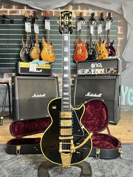 Gibson Custom, Art & Historic 1957 Les Paul Custom 'Black Beauty' Reissue 2000 | black, image 1 of 5