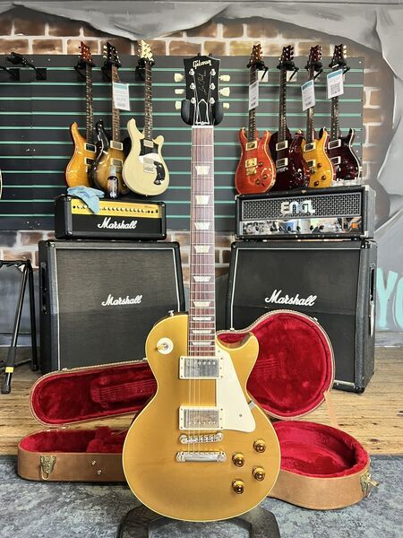 Gibson Custom Shop 1957 Les Paul Standard Reissue Goldtop 2003 Electric Guitar | goldtop, image 1 of 5