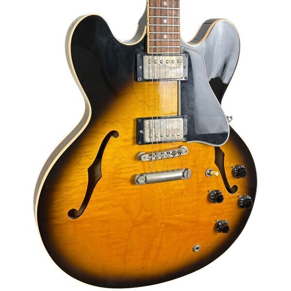 Gibson ES-335 Dot Reissue 1995 | vintage sunburst, image 2 of 5