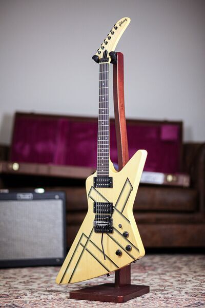 Gibson Explorer Designer Series 1985 | White Blue Stripes | White Blue Stripes, image 1 of 5