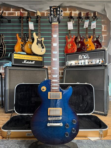 Gibson Les Paul '100' Studio Manhattan Midnight 2015 Electric Guitar | Original, image 1 of 5