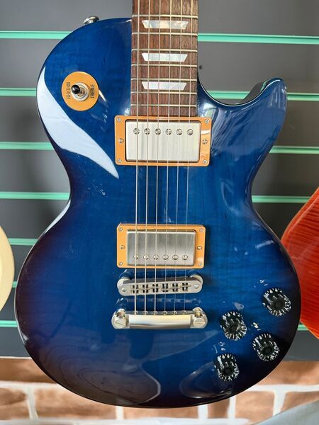Gibson Les Paul '100' Studio Manhattan Midnight 2015 Electric Guitar | Original, image 4 of 5