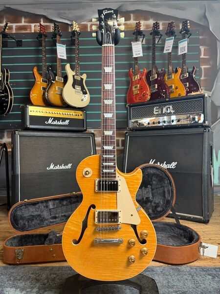 Gibson Les Paul ES Natural 2016 Semi-Hollow Electric Guitar | Natural, image 1 of 5
