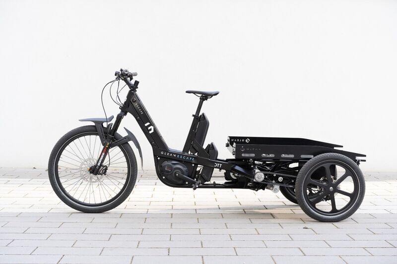 GLEAM Escape E-Cargo bike | black | 100 - 500 km | Bosch Gen 2 dual | FLEX.Cover L 4