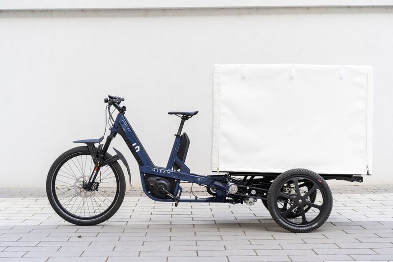 GLEAM Escape E-Cargo bike | black | 100 - 500 km | Bosch Gen 2 dual | FLEX.Cover L 2