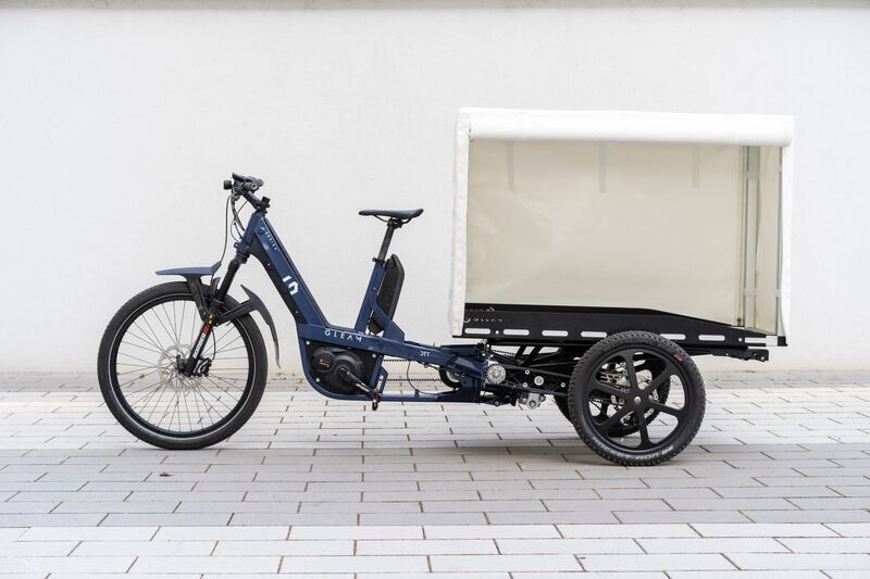 GLEAM Escape E-Cargo bike | black | 100 - 500 km | Bosch Gen 2 dual | FLEX.Cover L 3