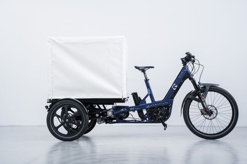 GLEAM Escape E-Cargo bike | black | 100 - 500 km | Bosch Gen 2 dual | FLEX.Cover L 1