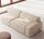 Gloria sofa 3-seater Danny Cream | brown, thumbnail 1 of 4
