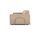 Gloria sofa 3-seater Danny Cream | brown, thumbnail 3 of 4