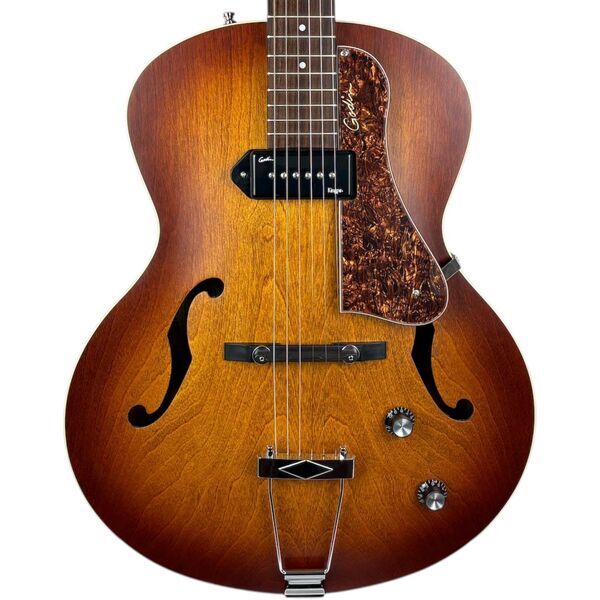 Godin 5th Avenue Kingpin P90 - Cognac Burst | Cognac Burst, image 1 of 5