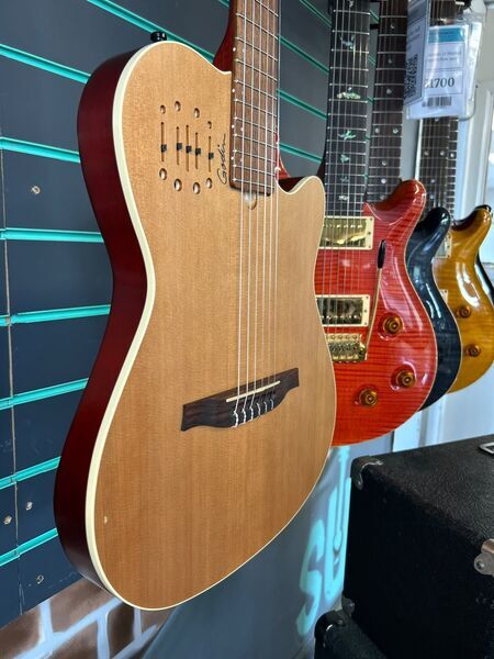 Godin Multiac Nylon Encore Natural Satin 2019 Electro-Acoustic Guitar | Natural Satin, image 3 of 5