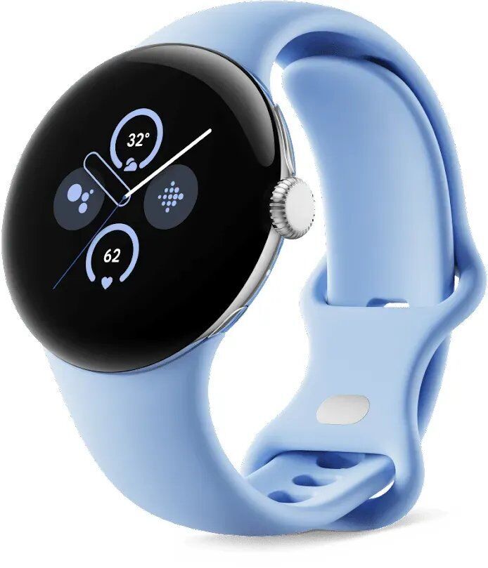 Google Pixel Watch 2 (2023) silber blau WiFi
