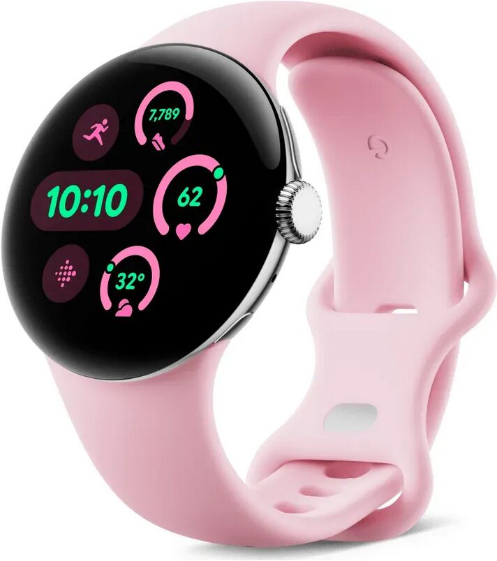 Google Pixel Watch 3 (2024) 41 mm Wi-Fi silber Rose Quartz