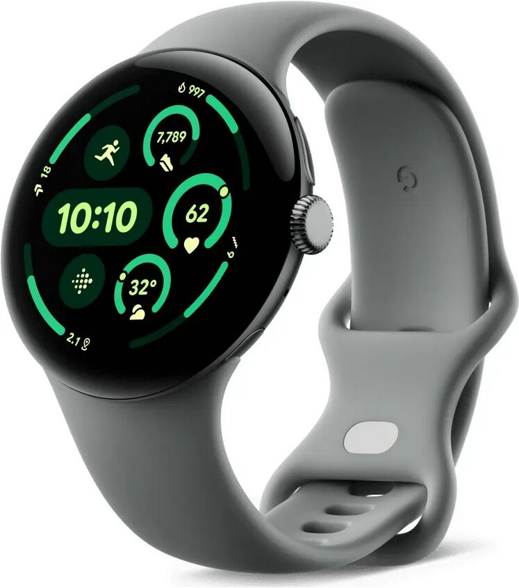 Google Pixel Watch 3 (2024) 45 mm Wi-Fi grau Hazel