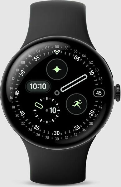 Google Pixel Watch 4 (2025) | 45 mm | WiFi | Matte Black | Obsidian 2