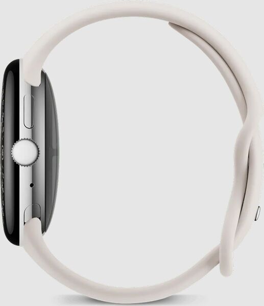 Google Pixel Watch 4 (2025) | 45 mm | WiFi | Polished Silver | Porcelain, image 3 of 4